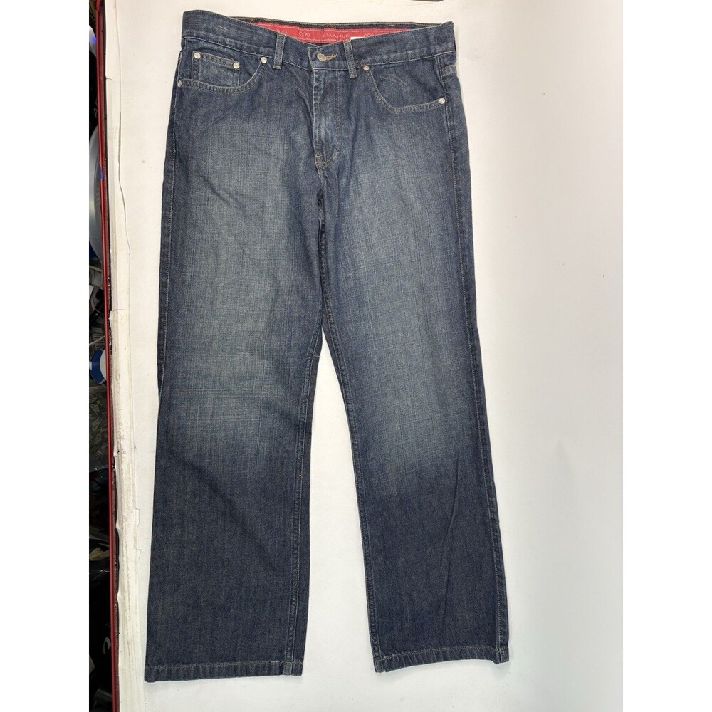Emanuel Ungaro Jeans Mens Medium Wash Straight Denim
